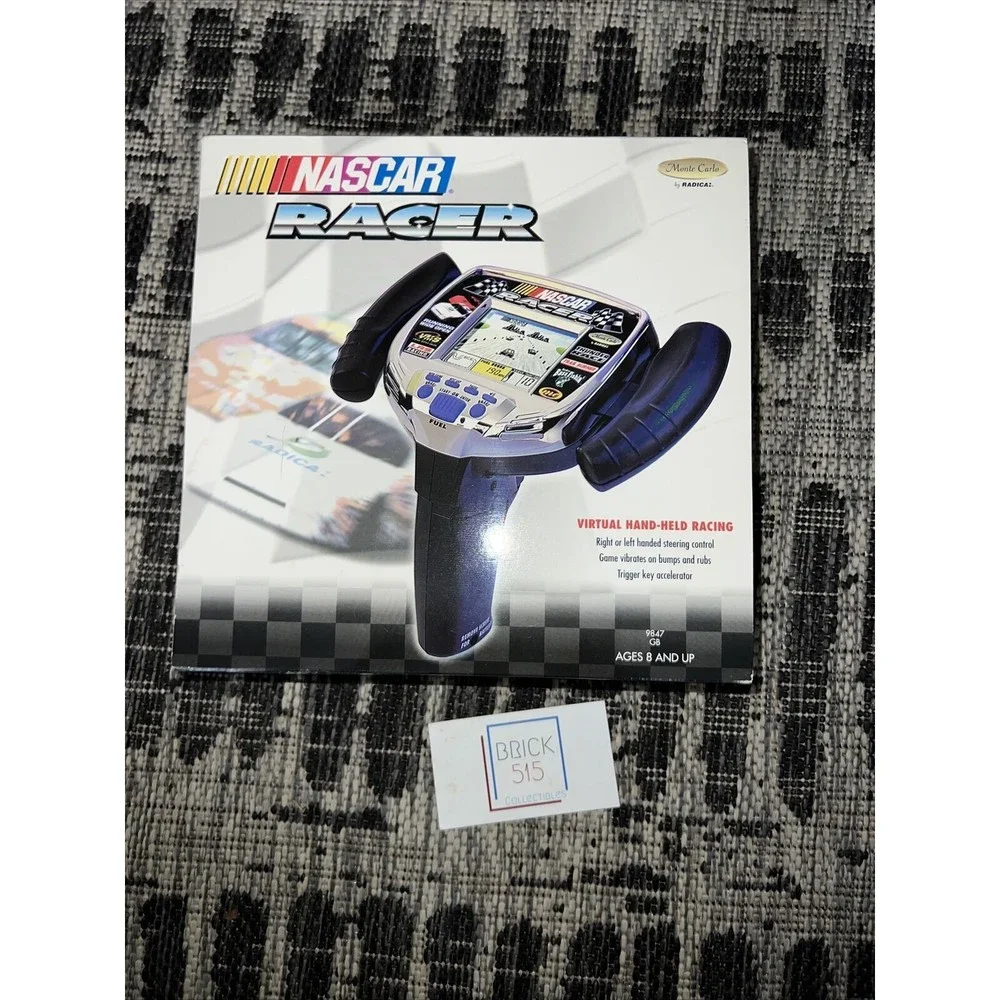 Radica NASCAR Racer Virtual Hand-Held Racing Electronic Video Game UNTESTED